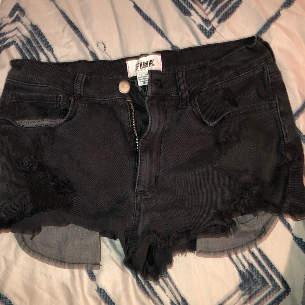 PINK denim shorts